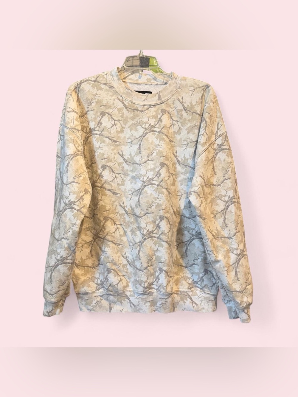 Camo State Of Mine Oversized Crewneck Sweatshirt Medium